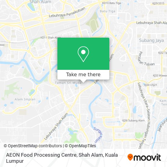 AEON Food Processing Centre, Shah Alam map