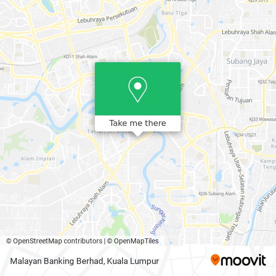 Malayan Banking Berhad map
