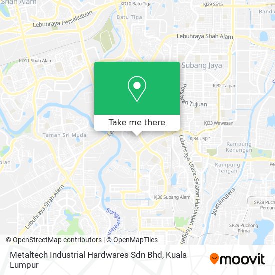 Metaltech Industrial Hardwares Sdn Bhd map