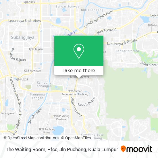 The Waiting Room, Pfcc, Jln Puchong map