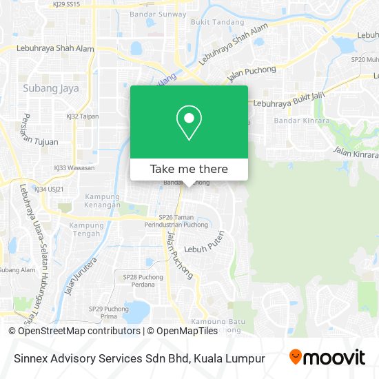 Sinnex Advisory Services Sdn Bhd map