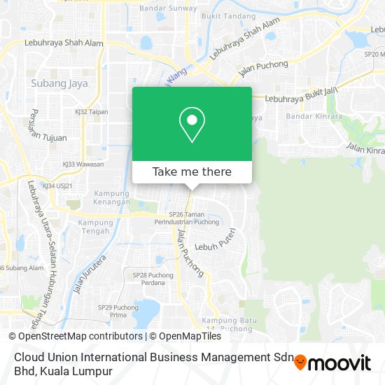 Cloud Union International Business Management Sdn Bhd map