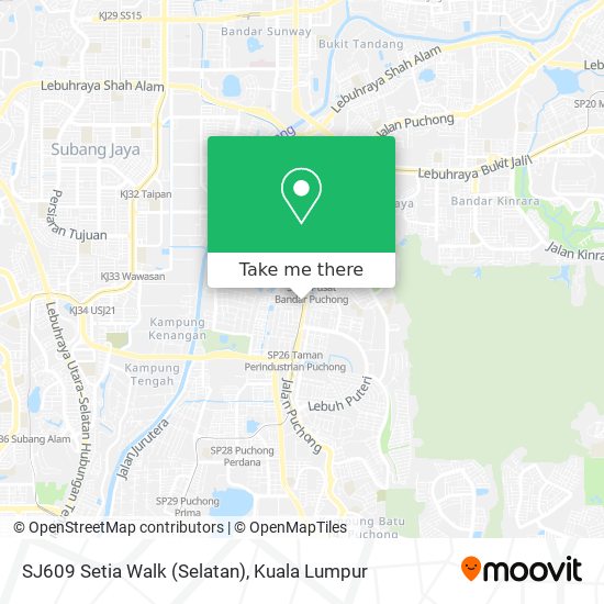 SJ609 Setia Walk (Selatan) map
