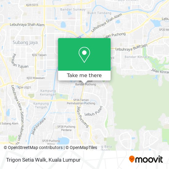 Trigon Setia Walk map