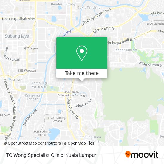 TC Wong Specialist Clinic map