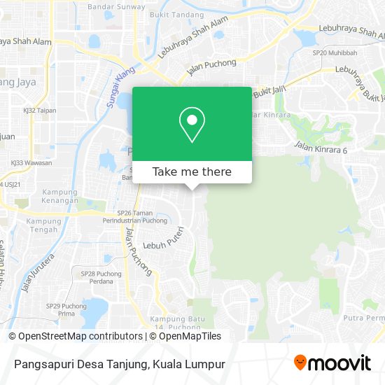 Peta Pangsapuri Desa Tanjung