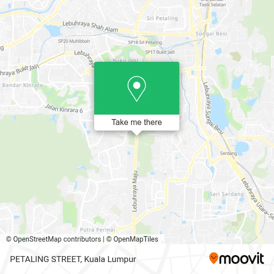 PETALING STREET map