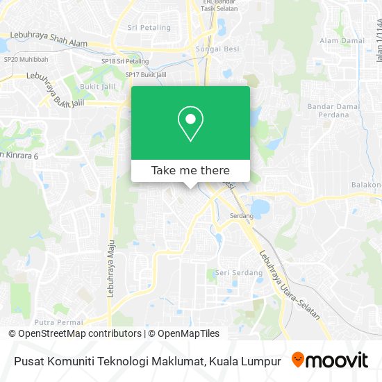 Pusat Komuniti Teknologi Maklumat map