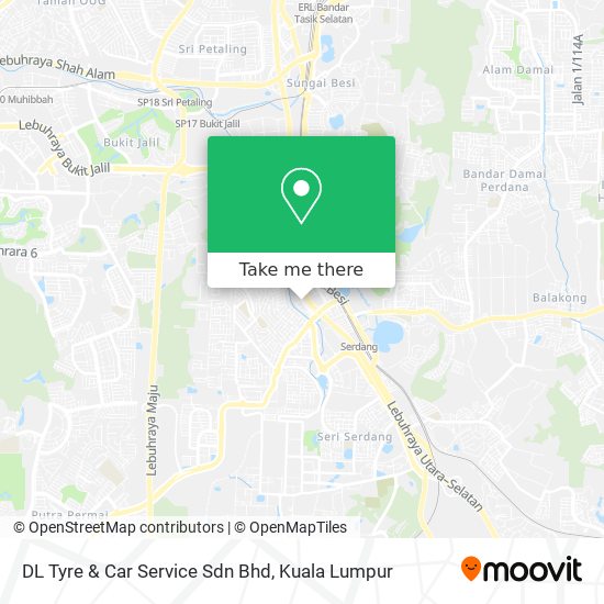 Peta DL Tyre & Car Service Sdn Bhd