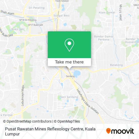 Pusat Rawatan Mines Reflexology Centre map