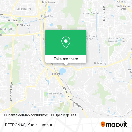 PETRONAS map