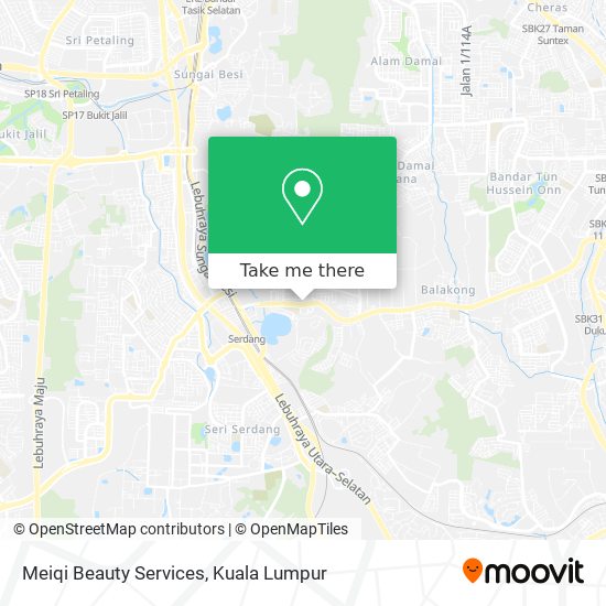 Meiqi Beauty Services map