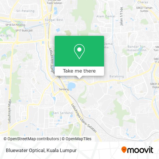 Bluewater Optical map