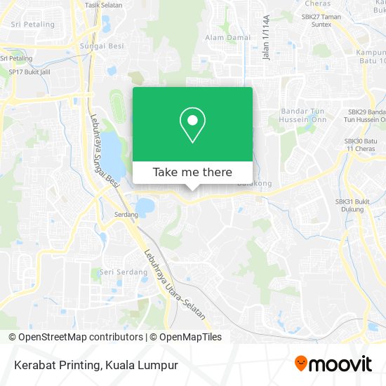 Kerabat Printing map