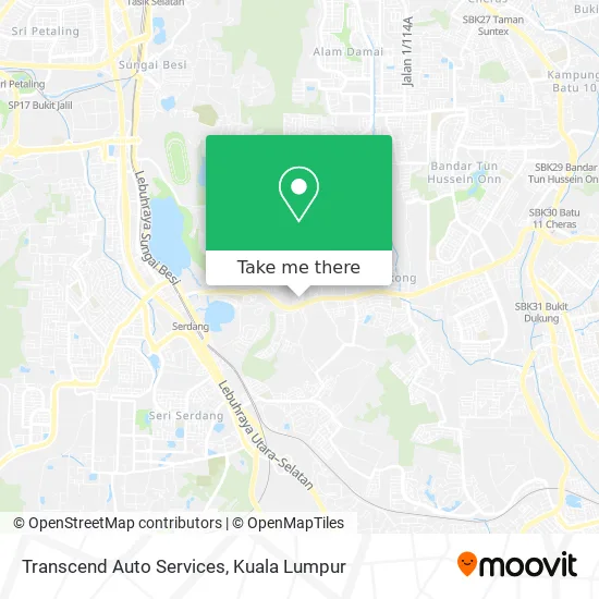Transcend Auto Services map