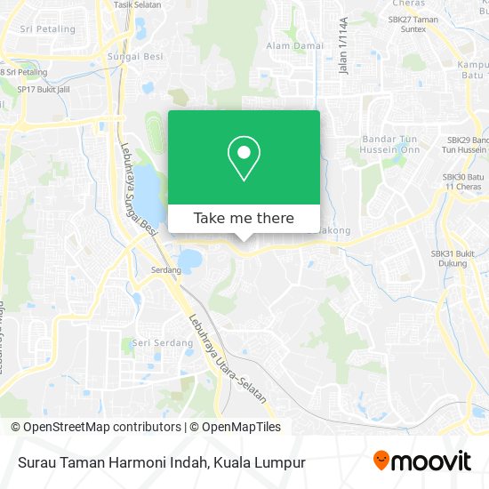 Surau Taman Harmoni Indah map