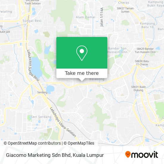 Giacomo Marketing Sdn Bhd map