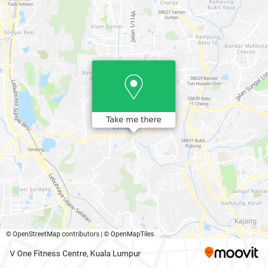 V One Fitness Centre map