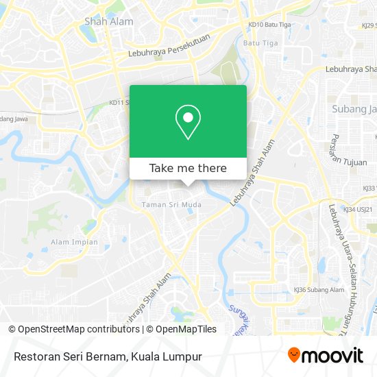 Restoran Seri Bernam map