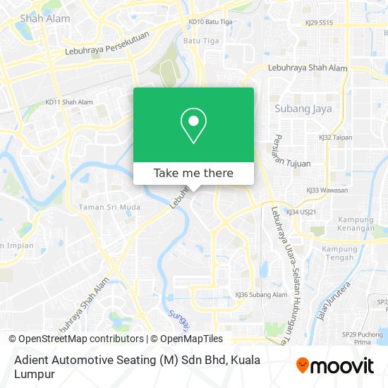 Peta Adient Automotive Seating (M) Sdn Bhd
