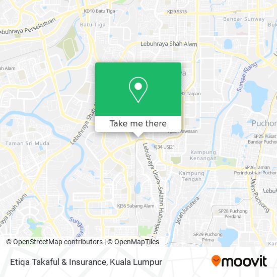 Peta Etiqa Takaful & Insurance