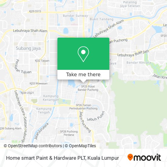 Home smart Paint & Hardware PLT map