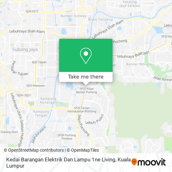 Peta Kedai Barangan Elektrik Dan Lampu 1ne Living
