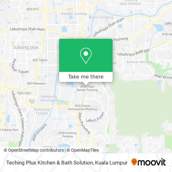 Teching Plus Kitchen & Bath Solution map