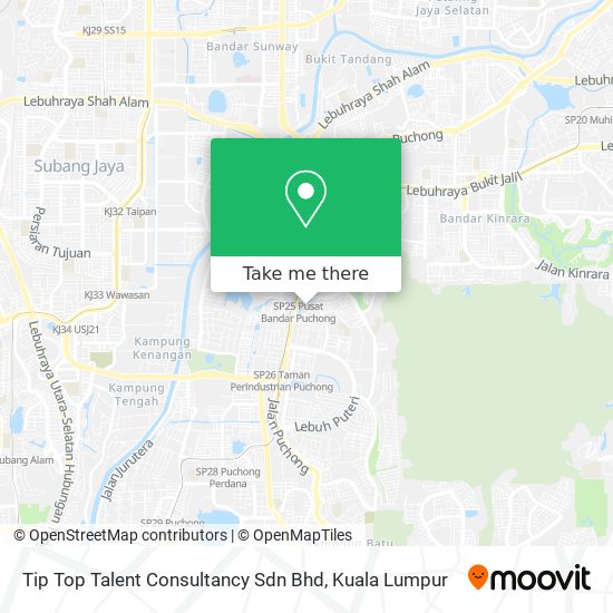 Tip Top Talent Consultancy Sdn Bhd map