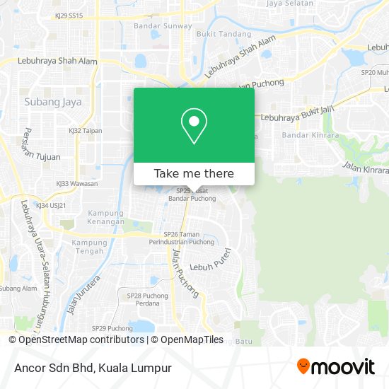 Ancor Sdn Bhd map