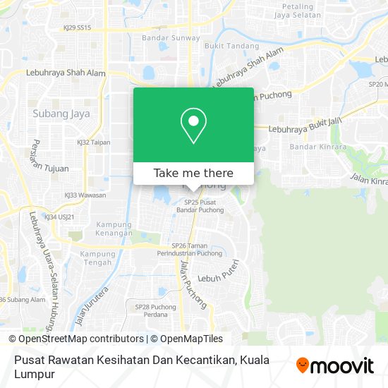 Pusat Rawatan Kesihatan Dan Kecantikan map