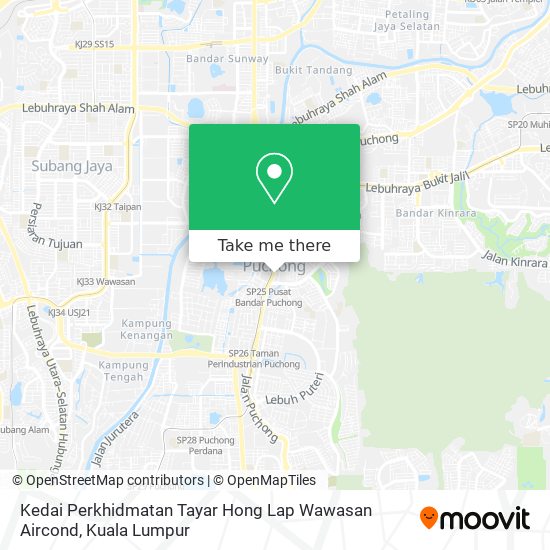 Kedai Perkhidmatan Tayar Hong Lap Wawasan Aircond map
