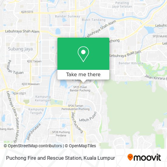 Puchong Fire and Rescue Station map