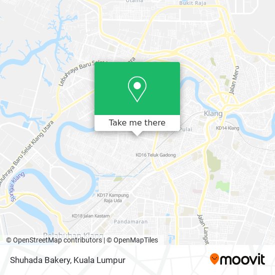 Shuhada Bakery map