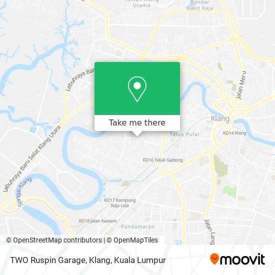 Peta TWO Ruspin Garage, Klang