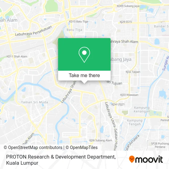 PROTON Research & Development Department map
