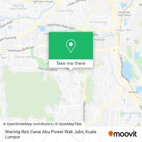 Warong Roti Canai Abu Power Wak Jubir map