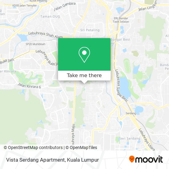 Vista Serdang Apartment map