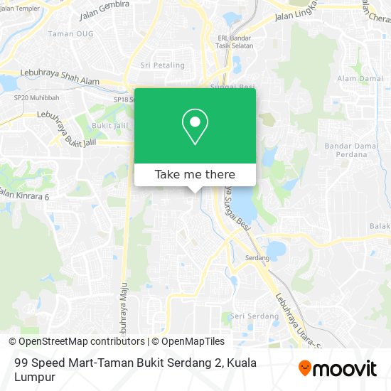 Peta 99 Speed Mart-Taman Bukit Serdang 2