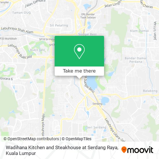 Wadihana Kitchen and Steakhouse at Serdang Raya map