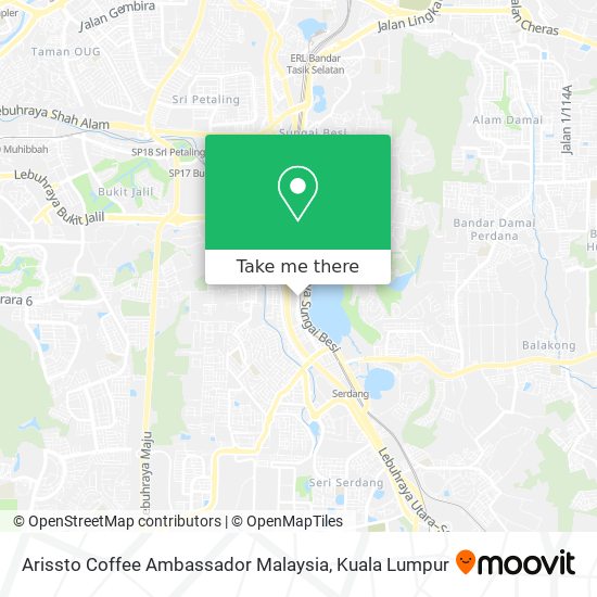 Arissto Coffee Ambassador Malaysia map