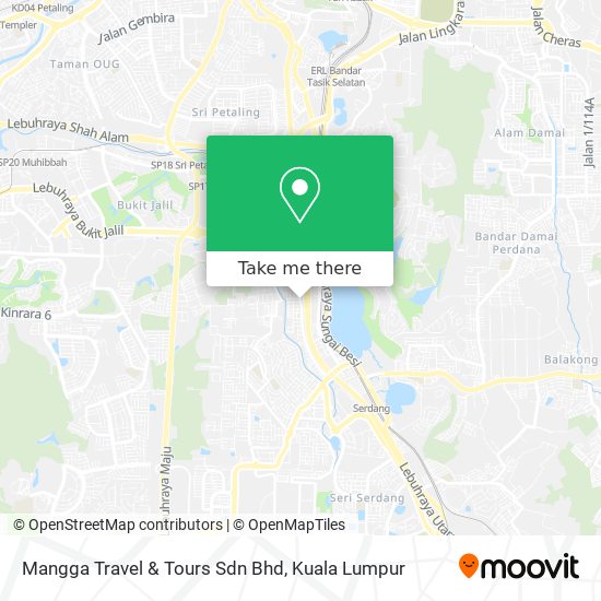 Mangga Travel & Tours Sdn Bhd map