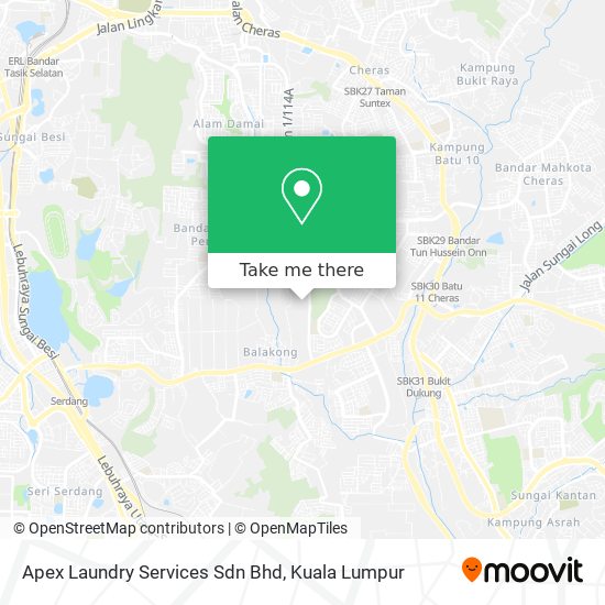 Peta Apex Laundry Services Sdn Bhd