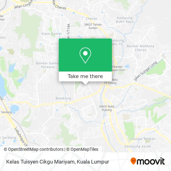 Kelas Tuisyen Cikgu Mariyam map