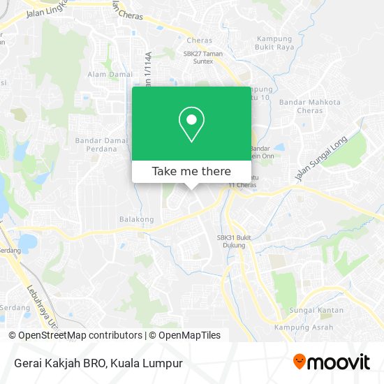 Peta Gerai Kakjah BRO