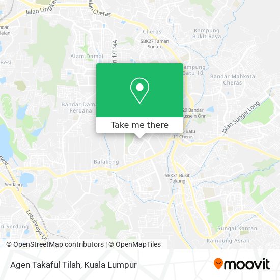 Peta Agen Takaful Tilah