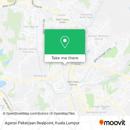 Agensi Pekerjaan Realpoint map