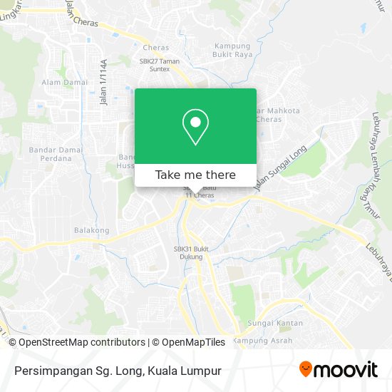 Persimpangan Sg. Long map
