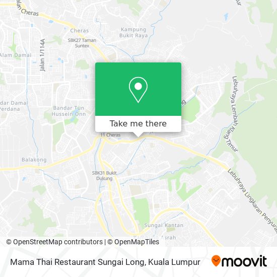 Peta Mama Thai Restaurant Sungai Long