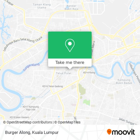 Burger Along map